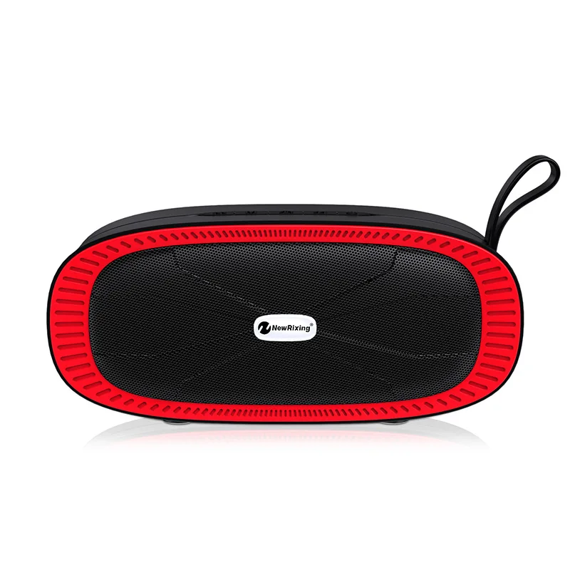 Newrixing Bluetooth динамик MP3 плеер Altavoz Bluetooth мини портативный беспроводной динамик для телефона с fm-радио USB динамик - Цвет: Red Speaker