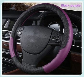 

Car steering wheel cover leather non-slip fashion 37-38 cm for Kia Multi-S Amanti Opirus eco Pro-cee-d KOUP