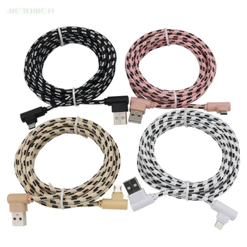 

100pcs/lot 2side Elbow Game Cable Micro USB Charger Cable for Iphone MAX X Fast Charging Charger Wire for Samsung Xiaomi Cord