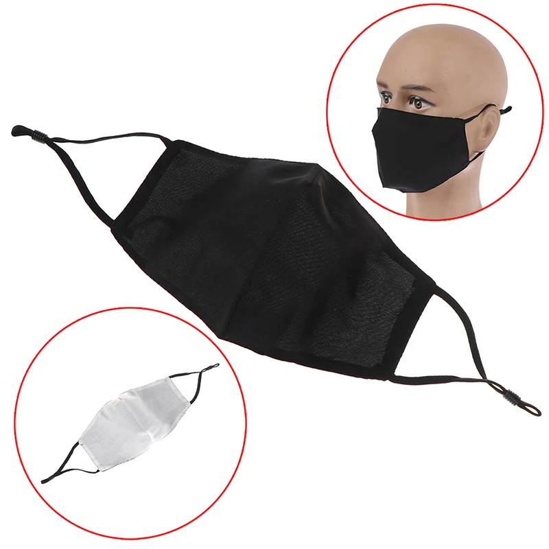 

1pc Black Cotton Mouth Masks Face Anti-dust Mask Washable Cotton Anti Haze Adult Mouth Masks Windproof Face Muffle Mask