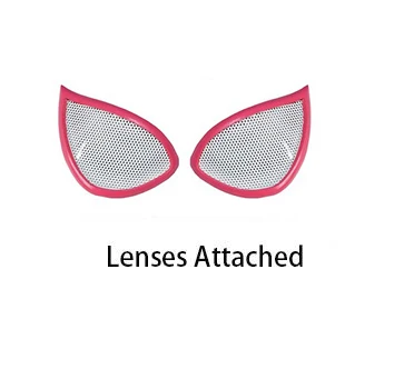 V1 Lenses Высокое качество 3D печатных Человек-паук Веном Гвен Стэйси Косплей Костюм гвеном костюм Спайдермен с капюшоном Спайдермен спайдердевушка зентай костюм - Цвет: V1 Lenses