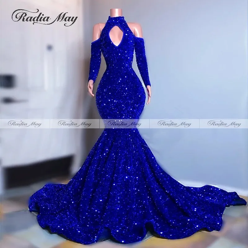 girls blue prom dress