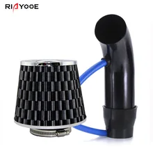 Перекрестная граница,, автомобильный фильтр для холодного воздуха, алюминиевая трубка, универсальный комплект 76 мм, Переделанный гриб для забора воздуха