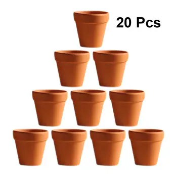

20Pcs Small Red Ceramic Flower Pot Terracotta Pot Clay Ceramic Pottery Planter Cactus Flower Pots Succulent Nursery Pots
