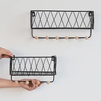 

Iron Wall Mounted Mail Storage Rack Practical Books Storage Holders Racks Save Space Key Holder For Home Storage & Organization