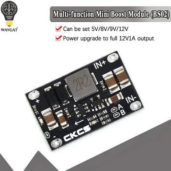 

Real 10W DC-DC Multi-function mini boost module 3V-5.5V to 5V 8V 9V 12V /3.7V Lithium battery boost LED Indicator