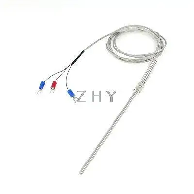 

2Meter PT100 Type 400 Degree Celsius Thermocouple Sensor 5mm Probe Dia