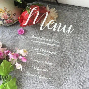

50Pcs/Lot Unique Customizable Acrylic Invitations Card Wedding Invitations Birthday Card RSVP Card