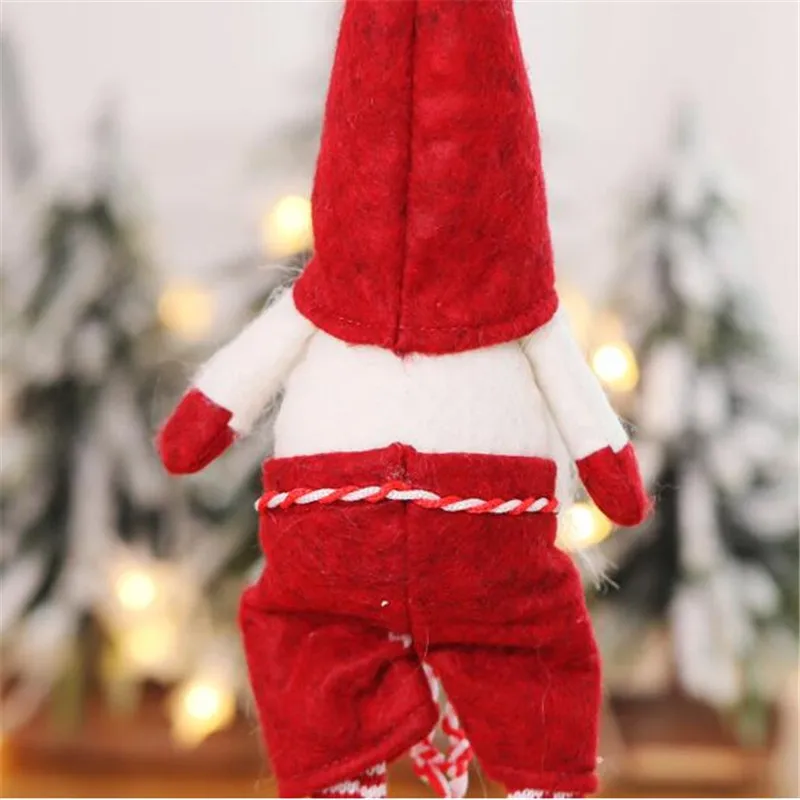 Новинка DIY милая игрушка без лица усы Длинная с капюшоном кукла Рождественская вечеринка украшение дома елка Новогодний подарок