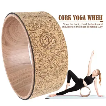 

Wood Yoga Wheel Pilates Circle Roller Wheels Professional Yoga Circles Gym Workout Back Training Tool For Bodybuilding Fitness