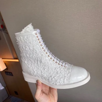 

Women casual High Boots genuine leather Solid color Frenulum High Heel Boots