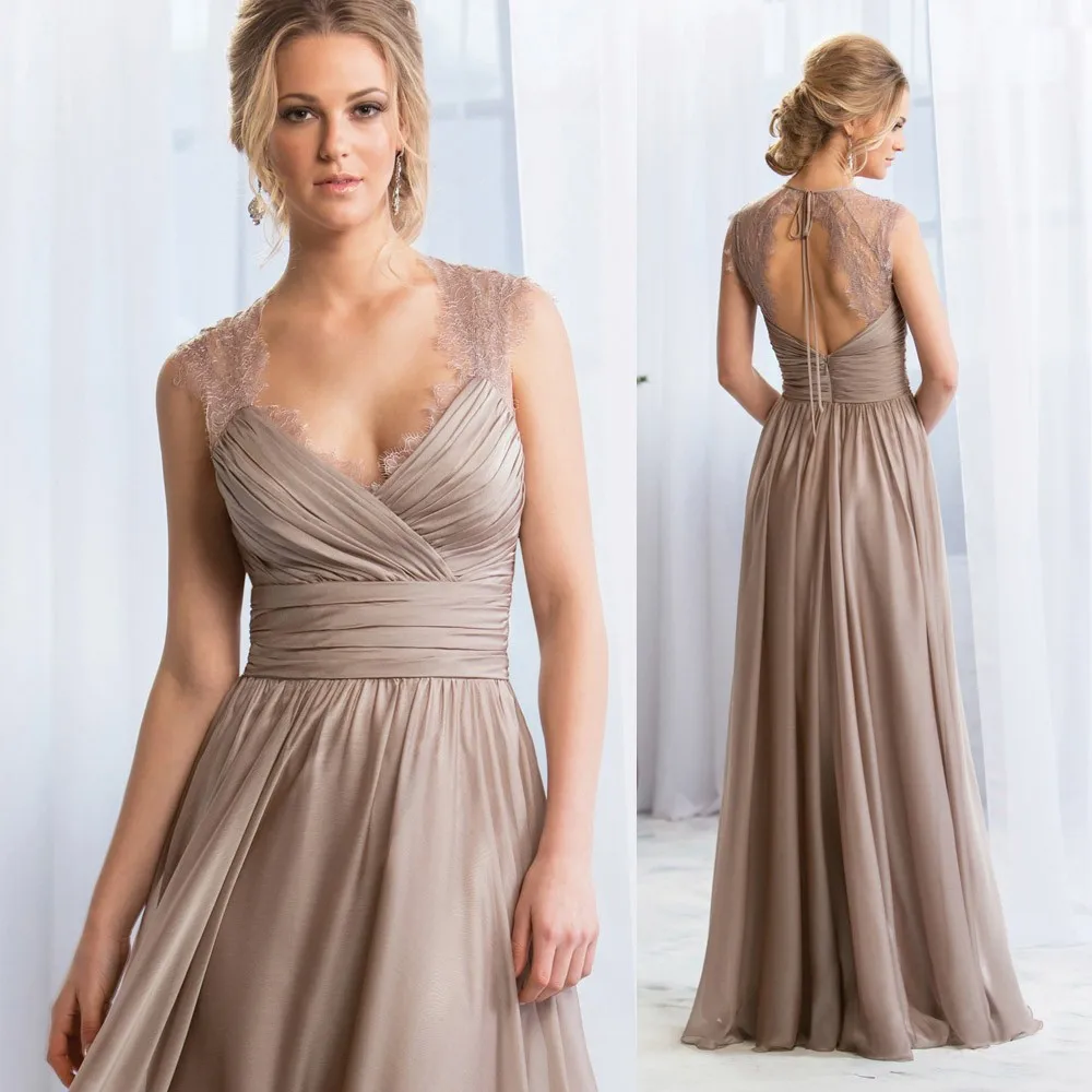 Vestidos de festa коричневое длинное платье для выпускного вечера es vestidos de gala кружевное вечернее платье с открытой спиной Vestido de festa Longo платье для выпускного вечера