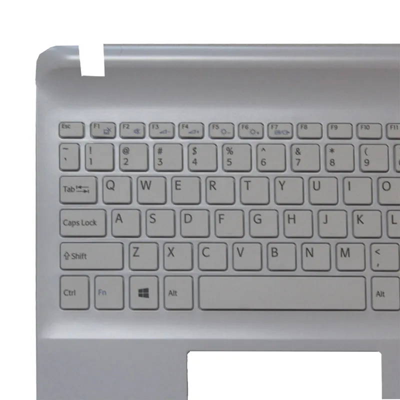 Американская Клавиатура для ноутбука sony Vaio SVF152A29T SVF1521 SVF152C26L SVF153A1YL SVF15218CXW черная/белая верхняя крышка