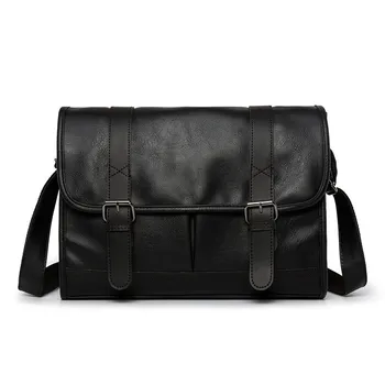 

Hight Quality Man Messenger Bag Men Leather Handbag Men's Shoulder Bags Casual Crossbody Bags Men IPAD Bag for Male Satchels NEW