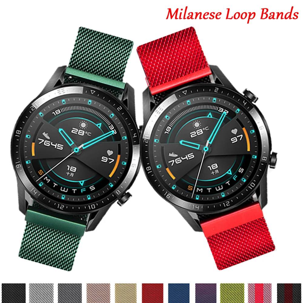 Cinturino Ad Anello Magnetico Per Huawei Watch 3 Pro Band Gt 2 46Mm 42Mm Cinturini Per Cinturino Di Ricambio Honor Magicwatch 2/Gs Pro/Es