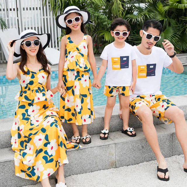 Family matching summer outfits Clearance