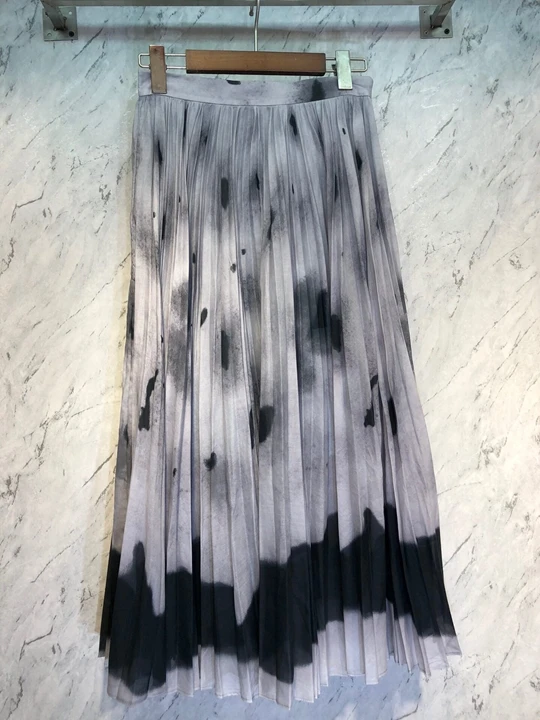 Осенне-зимняя Новинка, Женская универсальная юбка средней длины, подходящая по цвету, 1121