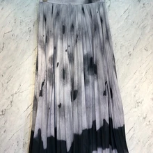 Осенне-зимняя Новинка, Женская универсальная юбка средней длины, подходящая по цвету, 1121