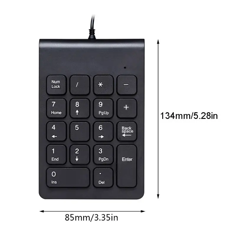 Mini Digital 18 key Numeric Keypad Numpad Number Pad Accounting Teller Keyboard AXYF 2