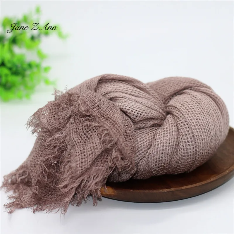 Jane Z Ann Newborn baby wrap photo-taking mesh soft elastic paper towel decorative blanket basket filler 90x200cm