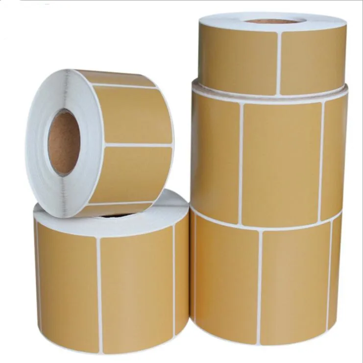 Width70mm-100mm Kraft Adhesive Thermal Label Sticker Paper Supermarket Price Blank Direct Print Waterproof Supplies |