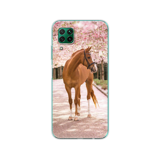 For Huawei P40 Lite 4G 5G Soft TPU Silicon Phone Cover For Huawei P40 Lite E P40Lite Bumper Coque Skin shockproof black