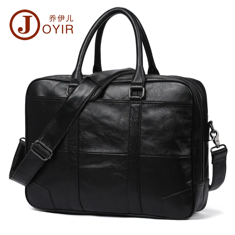 

Men's Briefcase Casual Retro Men's Business Leather Men's Bag 15.6 Inch Computer Handbag
