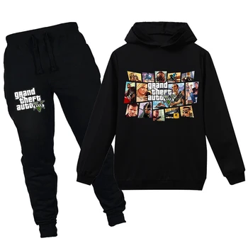 

Grand Theft Auto V Gta 5 Clothing Set Hoodies and Pants 2PCS Sets Toddler Boys Clothing Kids Tracksuit Sportsuit Outfit T Shirts