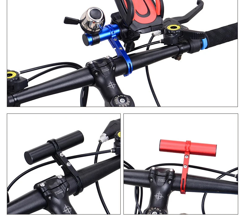 Bike handlebar extender extension carbon fiber bracket aluminum alloy clamp for bicycle speedometer headlight light lamp holder