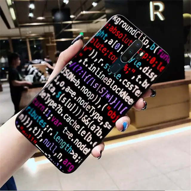 Cool Program Code Words Diy Phone Case Cover Shell For Oppo A5 Reno2 Z Renoace 3pro Realme5pro Phone Case Covers Aliexpress