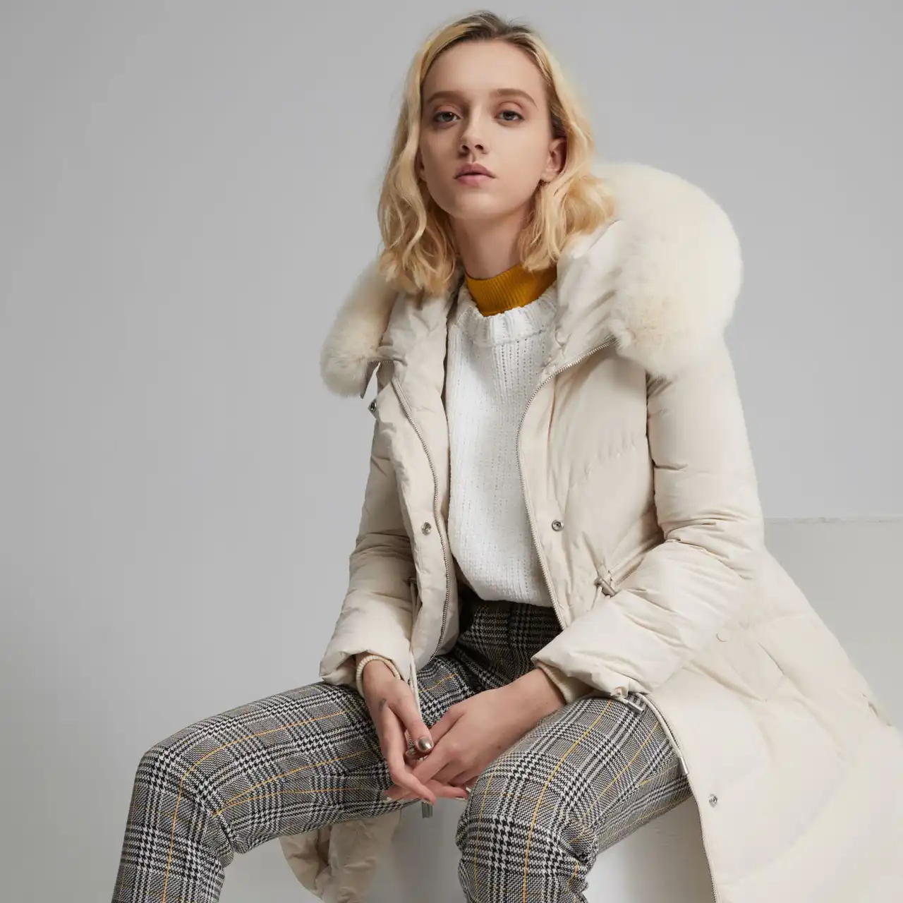 doudoune vrai fourrure