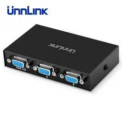 Unnlink VGA коммутатор 2X1 FHD 1080 P @ 60 Гц 2 VGA сигнала в 1 VGA сигнала выход 2*1 VGA переключатель коробка для HDTV PC компьютер монитор для ноутбука