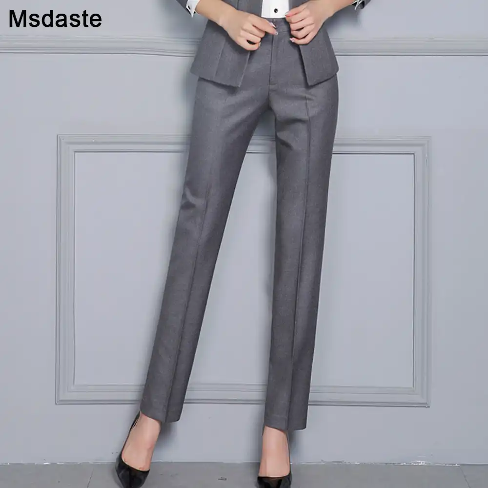 high waisted office trousers