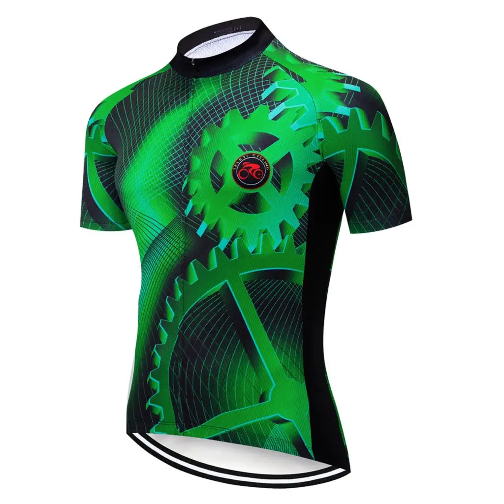 TELEYI 2019 Велоспорт Джерси Топы летние Гонки одежда Ropa Ciclismo короткий рукав горный