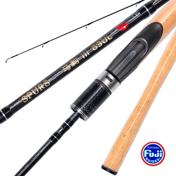 

1.9m high carbon power UL spinning handle Ultra light Casting/Spinning Lure fishing Rod with FUJI parts fast rod wood handle