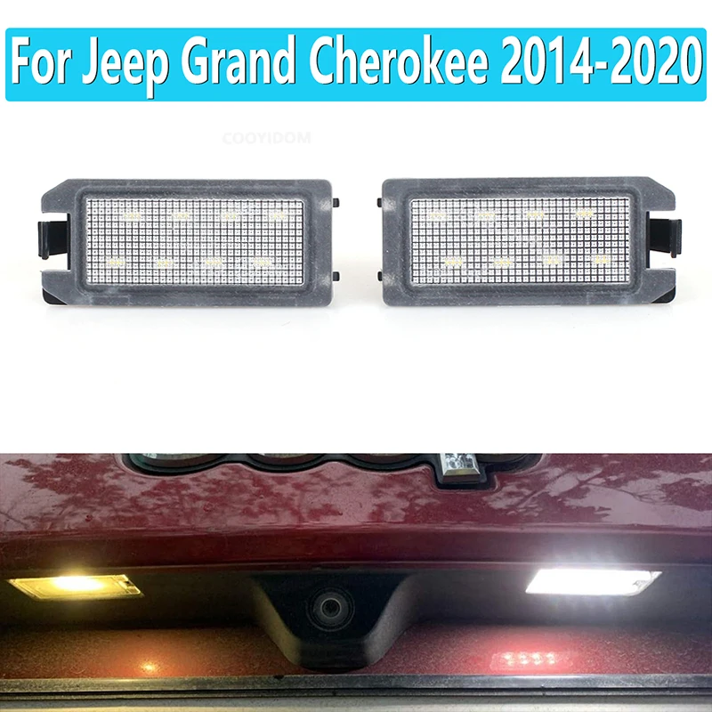 

For Jeep Grand Cherokee 2014-2020 WK2 Compass Patriot 2014-2017 Dodge Viper 2015-2017 LED License Number Plate Light 68228927AA