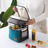 Bolsa térmica grande aislante para el hombro para hombre y mujer, fiambrera, bolso de mano portátil para Picnic, hielo, bebida, comida, cerveza, contenedor de almacenamiento ► Foto 3/6