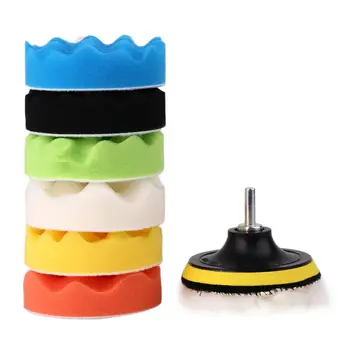 

Vehemo 4-Inch Sponge Kit Wheel Polished Sponge Kit Car Polished Sponge Kit for Polish Drill Set Waxing for Washing Polishing