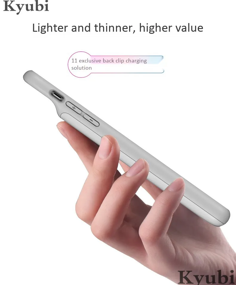 6000 мА/ч внешний аудио чехол для зарядного устройства для iphone 11 Pro Max портативный мягкий силиконовый Аккумулятор для зарядки для iphone 11 Pro 11