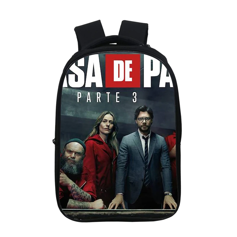 Рюкзак Sac A Dos с 3D принтом для денег Heist, хит ТВ-шоу, унисекс, La Casa De Papel, рюкзак, школьная сумка для подростков, сумка для ноутбука - Цвет: 26