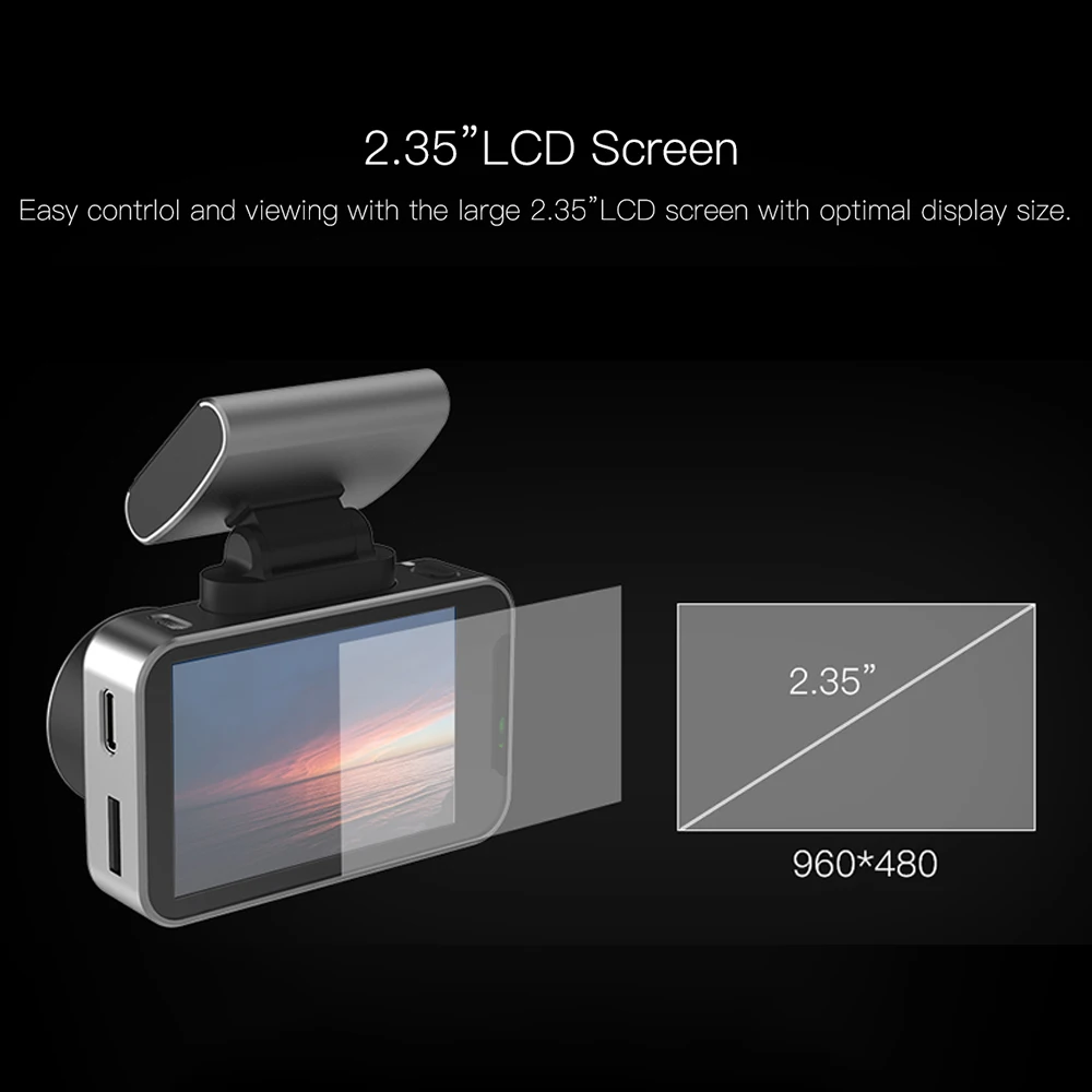 Anytek Z1N 1080P Автомобильный видеорегистратор Камера 2.35in два видеорегистратора WiFi WDR gps 135 ° широкоугольный видеорегистратор для вождения видео монитор парковки