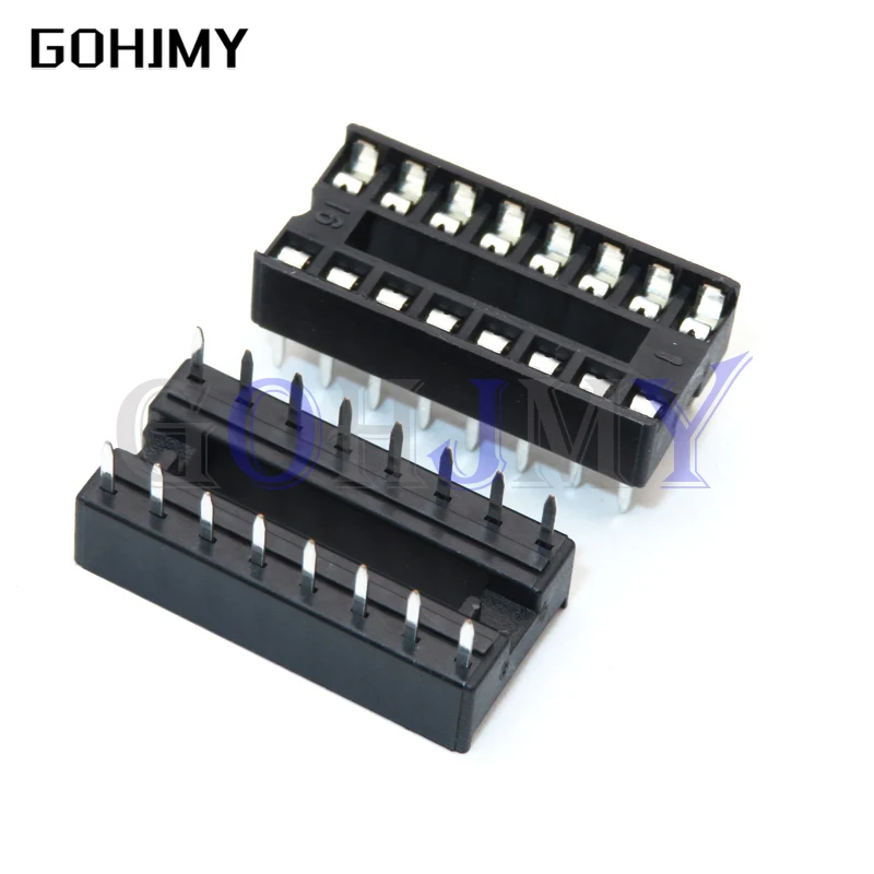 IC Sockets 10PCS DIP6 DIP8 DIP14 DIP16 DIP18 DIP20 DIP28 DIP40 pins Connector DIP Socket 6 8 14 16 18 20 24 28 40 pin