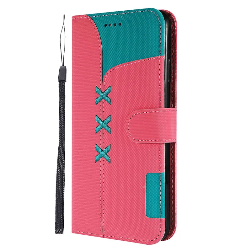 Откидной тканевый кожаный чехол для iPhone 7 6s 8 6 Plus X XR XS Max Роскошный чехол s для fundas iPhone 5 5S se чехол для iPhone 11 Pro - Цвет: Pink-GH