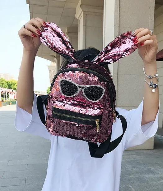 Крутой рюкзак на плечо с блестящими блестками дорожная сумка школьные сумки