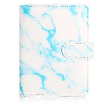 

Marble Texture Multi Function Unisex Soft Synthetic Leather Buckle Card Storage Passport Holder Anti Scan Casual RFID Blocking