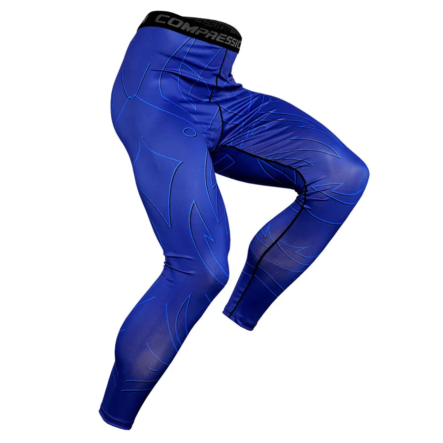 Новые мужские s Фитнес Спортивные легинсы для бега трико брюки для мужчин быстросохнущие облегающие леггинсы Hombre тренажерный зал Беговые брюки для йоги