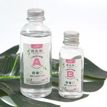 

1 Set Clear Resin Epoxy High Adhesive 3:1 AB Crystal Glue Resin Jewelry Making