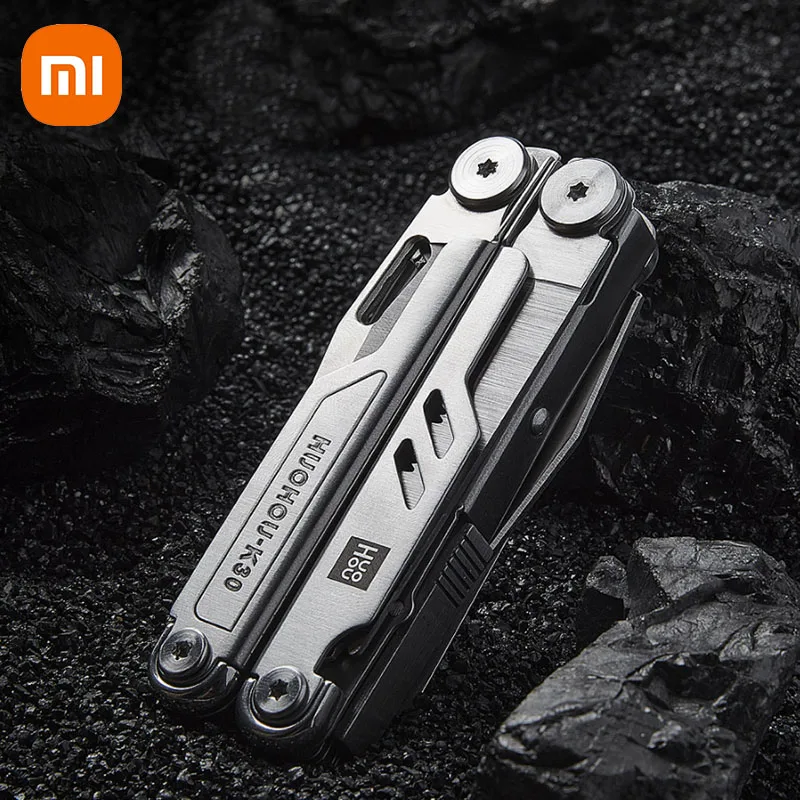 XIAOMI HuoHou Pro Knife18-in-1 Multifunctional Security Lock Phillips/Slotted/Glasses Screwdriver 7Cr17 Stainless Steel Scissors |