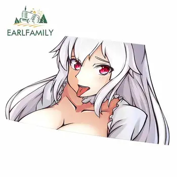 

EARLFAMILY 13cm x 8.8cm for Booette Mirror Overlay Funny Car Stickers DIY Occlusion Scratch JDM Accessories Waterproof Decal