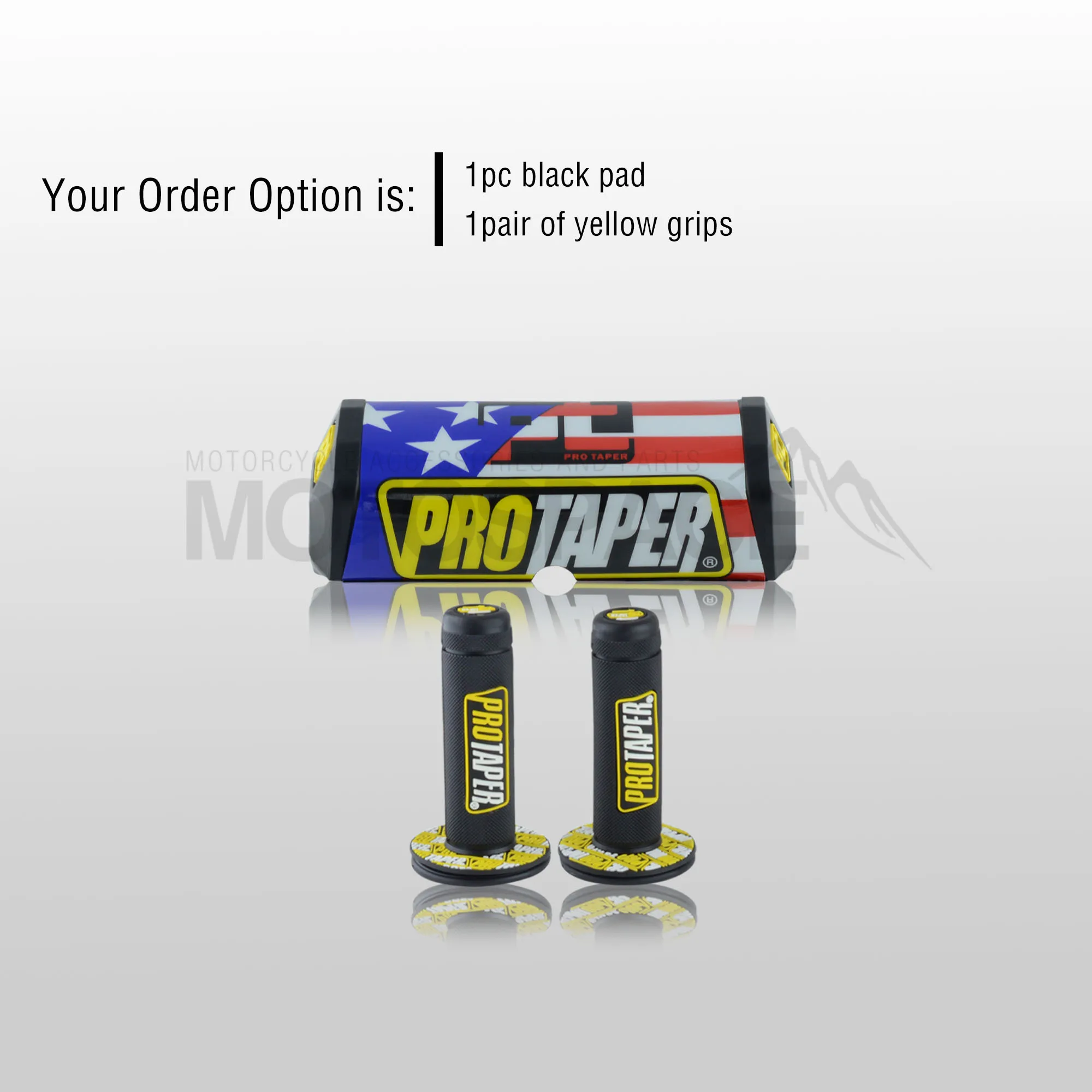 Black Pad Grip Руль для Pro Taper Pack Bar 1-1/" Renthal Fatbar Колодки Ручки Pit Pro Racing Dirt Pit Bike мотоцикл с адаптер cnc - Цвет: Black Pad Grip